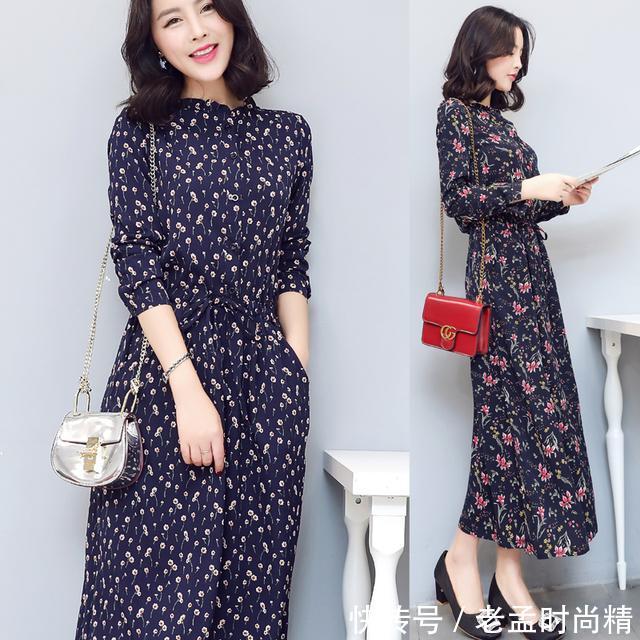 『时尚条纹初』时尚穿搭:女人一定穿连衣裙才性感可爱,奔三的女人穿上气质脱俗减龄又遮肉!