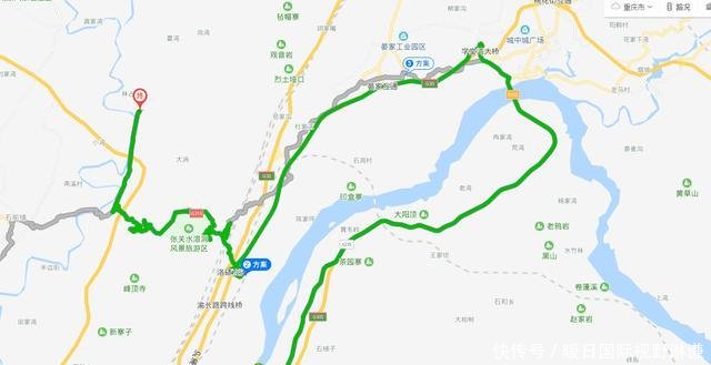  【打车】重庆两地只差一个字，直线距离仅10来公里，打车却需要