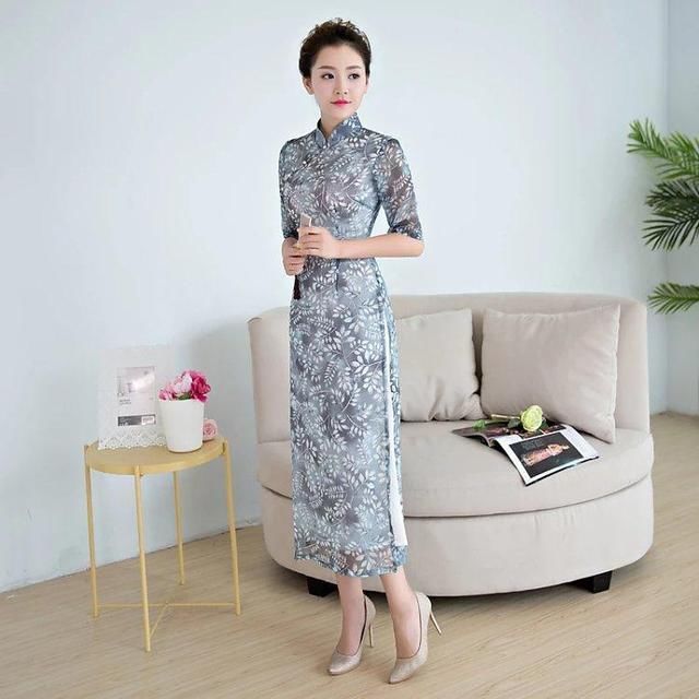 时尚雪纺旗袍，高贵迷人，提升你的女神气质!