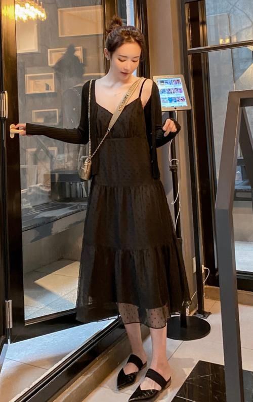  『针织开衫』女生要改变气质该咋办？试试穿“开衫＋仙女裙”，绝对让你美到爆