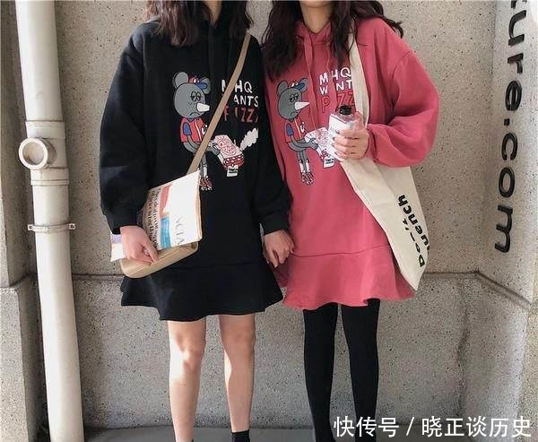  [原宿BF风加厚加绒长]经典不过时，潮流女生都爱这么搭配