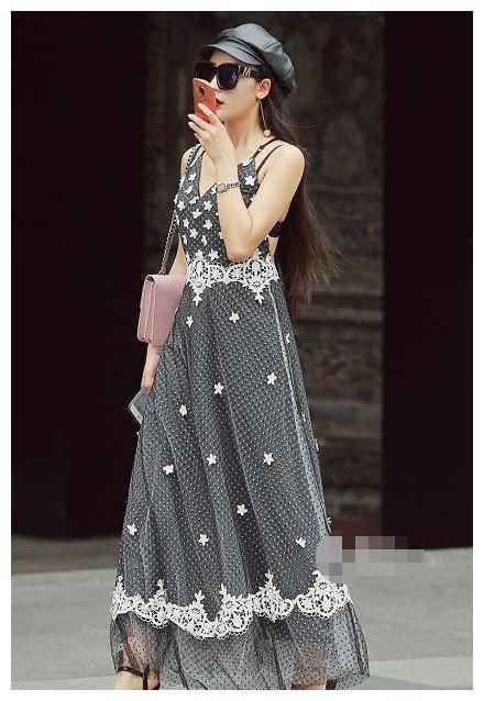 街拍:图1清凉俏丽，图3连衣裙时尚，图7五官精致身材好