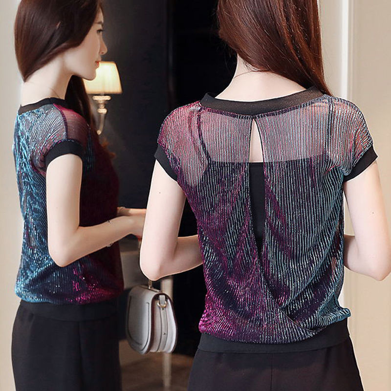 去夜店穿这样的闪光纱!比透视装还性感，比蕾丝还要撩人，666