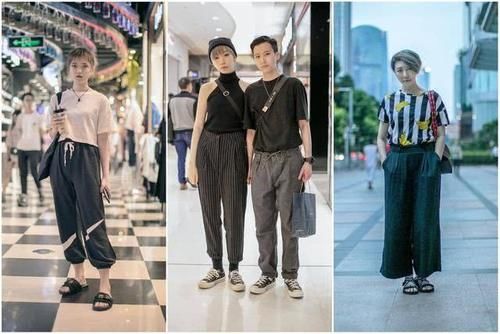  「轻松」街拍时尚潮人穿搭，暗色的情侣装高级冷艳感，黑白休闲风轻松时髦