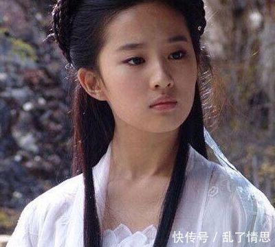 刘亦菲年轻时有多美看到多年前采访图,古天乐