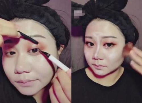 油腻大妈化妆秒变网红小姐姐,网友:这哪是化妆,简直是整容!