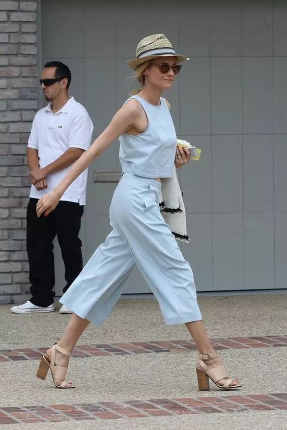 倪妮的这3条阔腿裤我可以穿一夏天，太好看!!