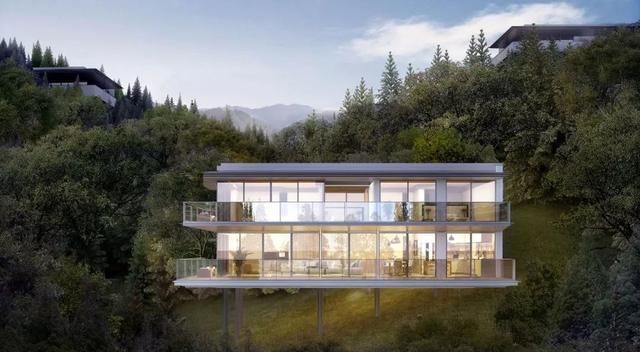 “玻璃盒子”火了，超现代的山地别墅，绿城玩起了“少即是多”