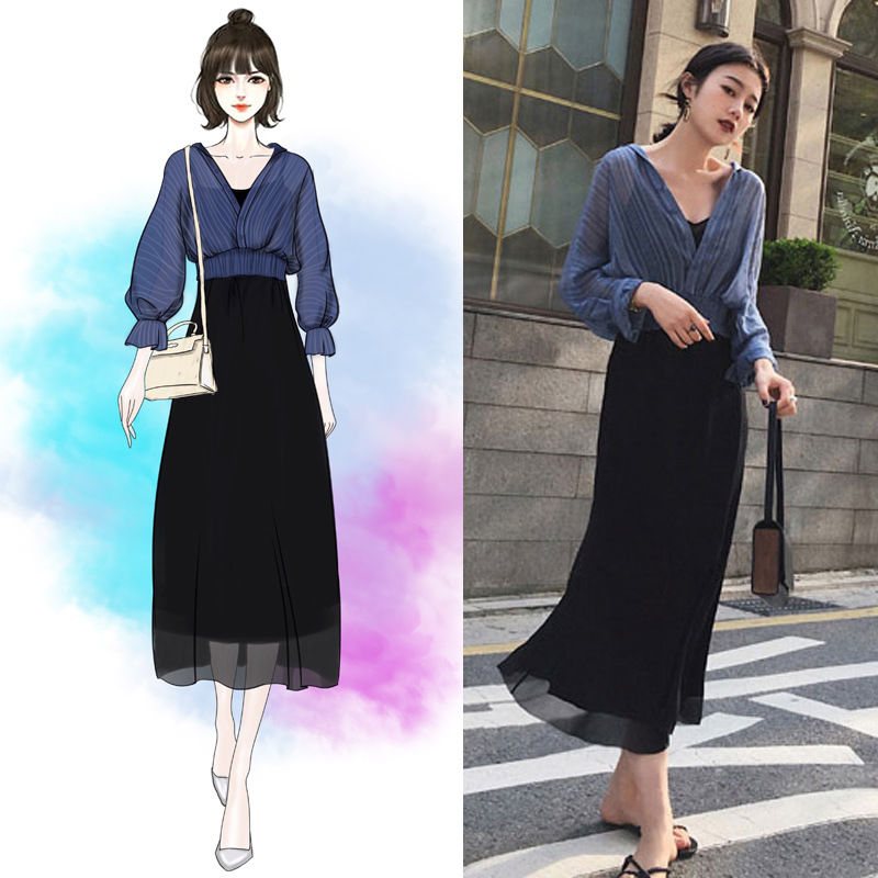 老婆虽然矮胖，但她会搭配!瞧她穿这裙子套装，没人相信她1米5