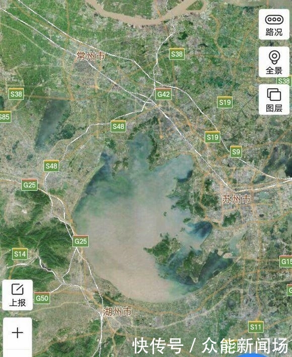  「洞庭湖」中国主要淡水湖卫星图对比：洞庭湖还是中国第二大淡