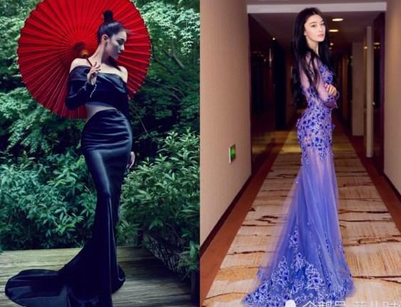 张馨予太惊艳了！鱼尾裙穿到腰就断开了，果然气质才是高级美！