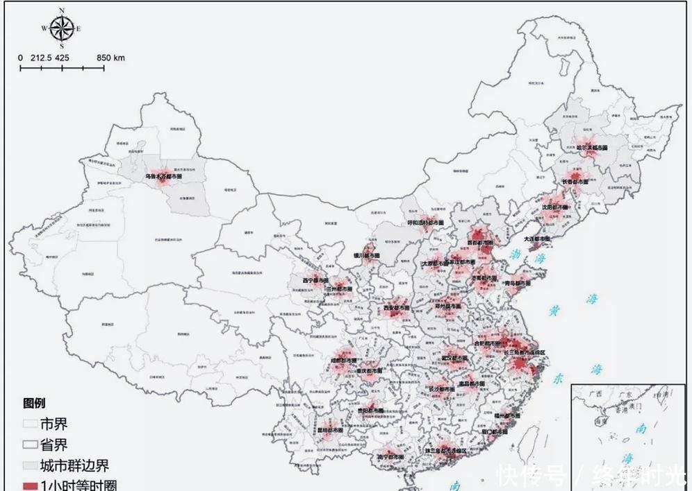 我国34个都市圈，长三角地区200公里半径内占据5个