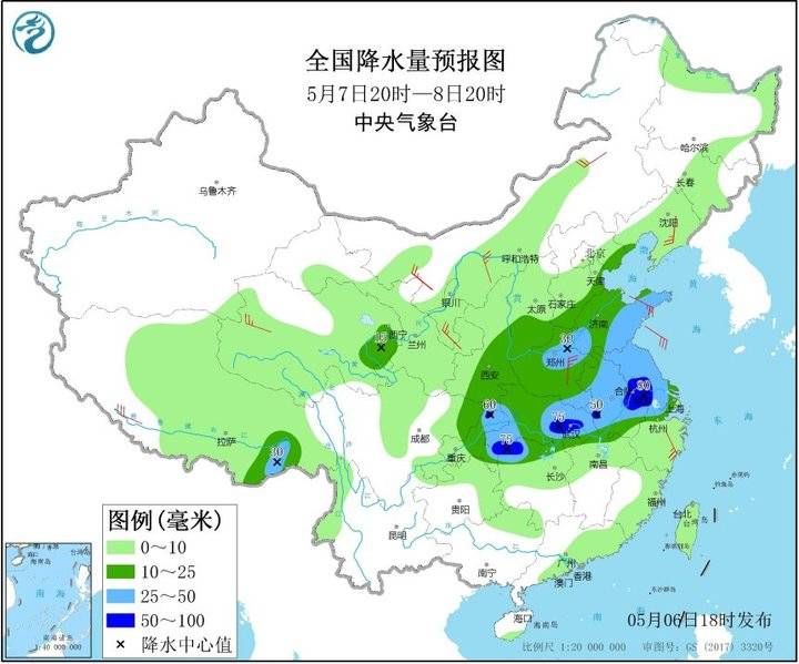  『鲁中的东部和』菏泽、济宁、枣庄、临沂、日照、青岛和威海将有大雨，局部暴雨！