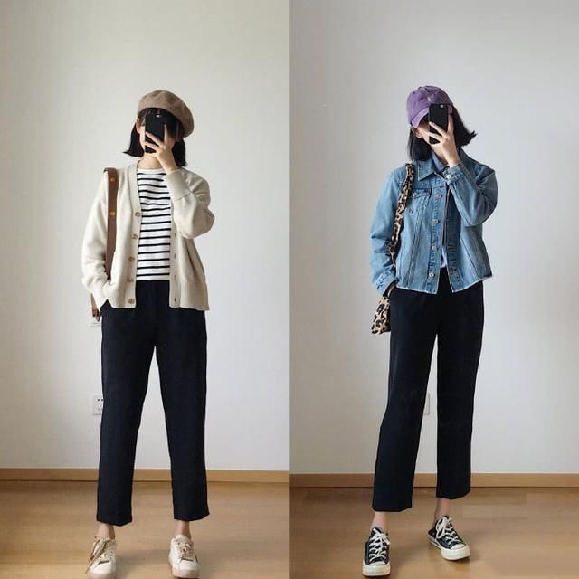 18套烟管裤随心搭配，秋季潮搭美出了新高度