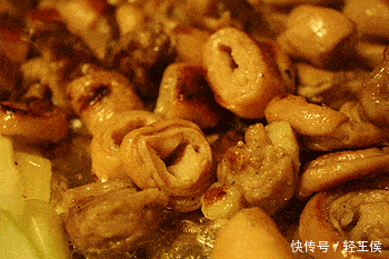 鲁菜中■来一口肥厚型爆油的山东省肥肠!hin美味!