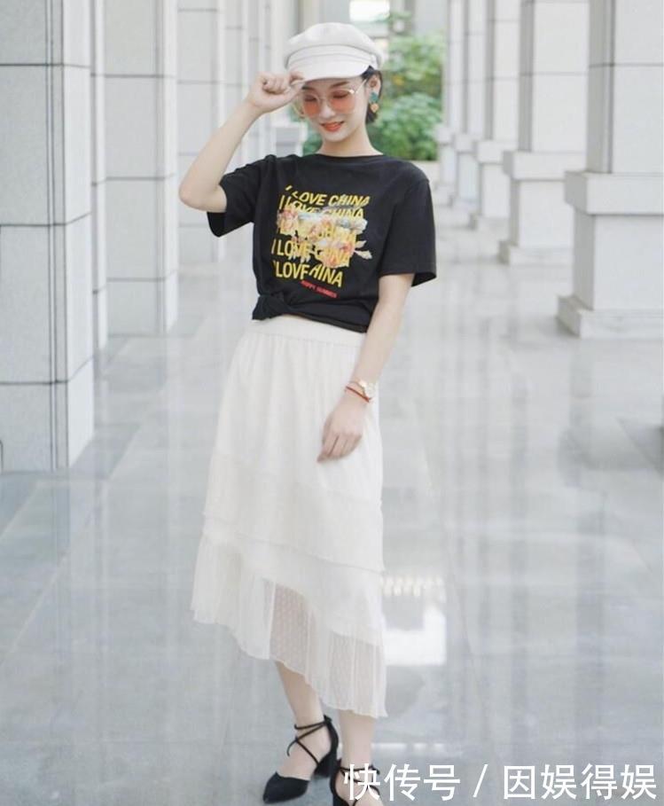 『半身裙』夏日出游显高显白穿搭,俏皮减龄又清爽,让你走在大街上非常吸睛