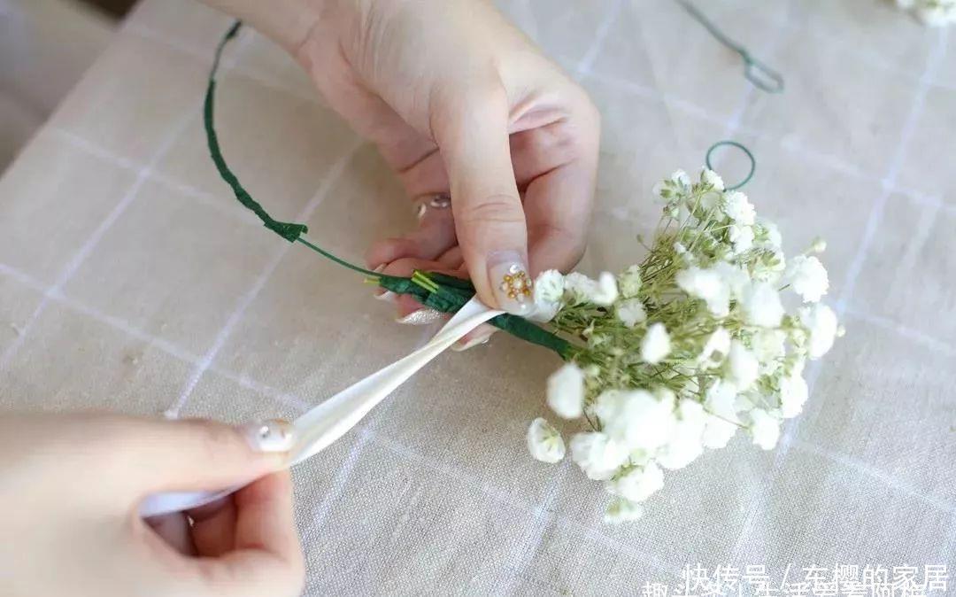  春日@DIY手工：春日花环diy