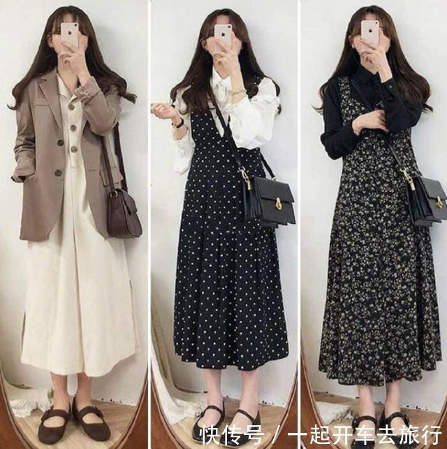  【不妨】想要穿出甜美淑女风，不妨试试外套搭配淑女裙，整个人清新又甜美