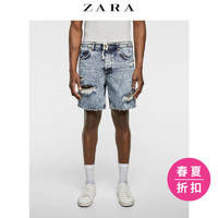 服饰快消品 篇七十五:Zara 破洞装饰牛仔百慕大短裤晒单