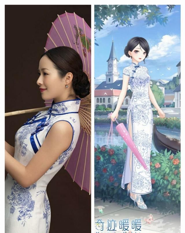  印花@奇迹暖暖：旗袍这么配，秒变明星，风格多样随心换