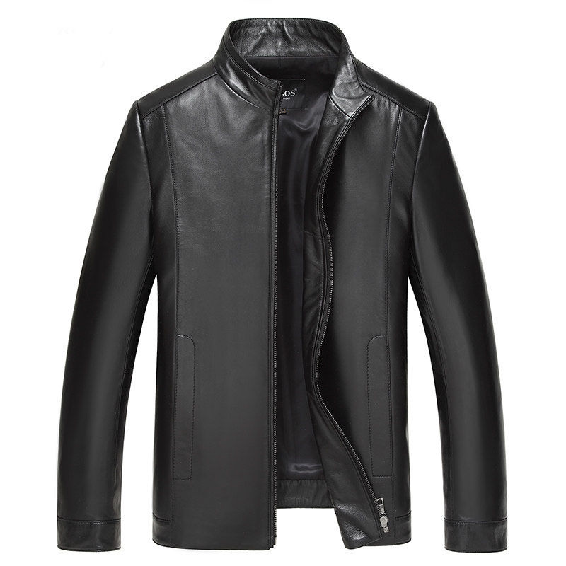 今年流行的“皮夹克”，果然不同凡响，51岁老公穿了拍案叫绝