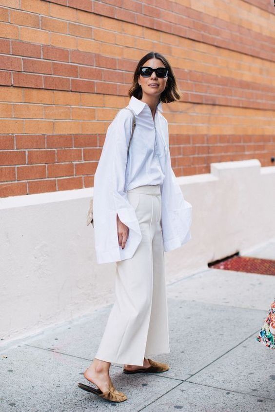 倪妮的这3条阔腿裤我可以穿一夏天，太好看!!