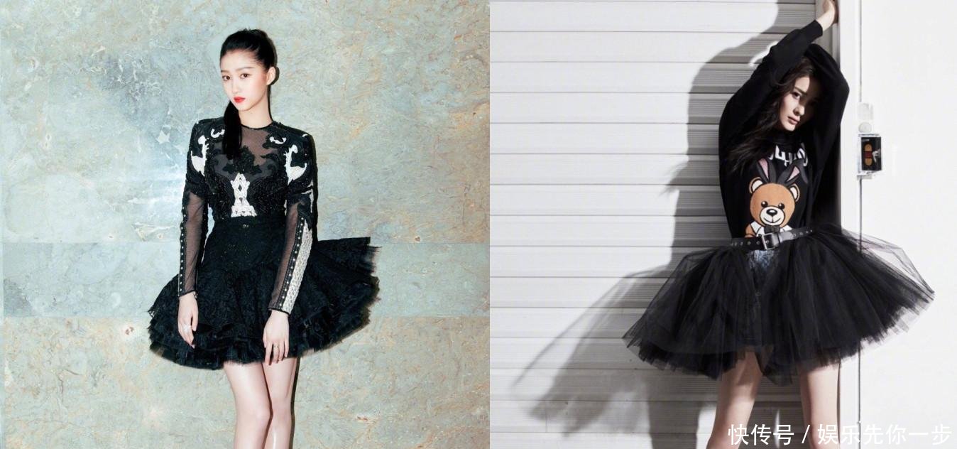 关晓彤跟杨幂撞衫, 网友: “整容脸”和原装脸的气质一目了然