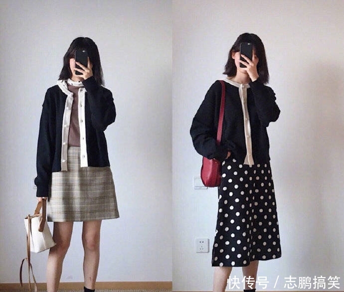 『小西』小个子春季日常穿搭怎么穿?卡其色小西装配蓝色牛仔裤,清新显瘦
