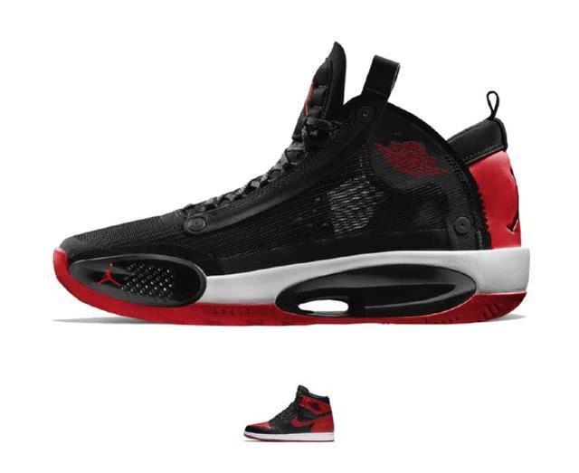  #aj34#黑红，扣碎，北卡蓝！当aj34致敬AJ各种经典配色，太美了吧