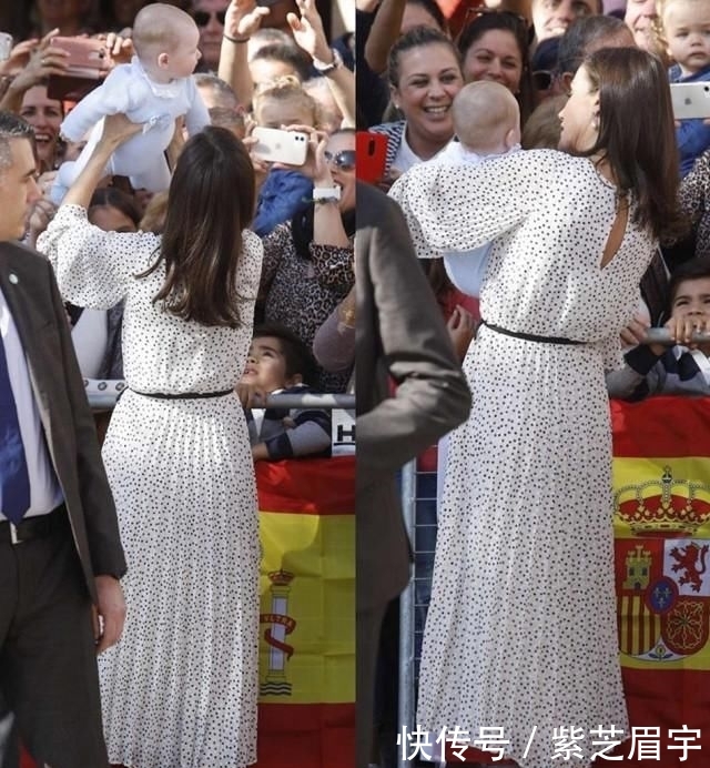  「休闲装」西班牙国王夫妇同穿休闲装真罕见！莱蒂齐亚衬衫配牛仔裤，真时髦