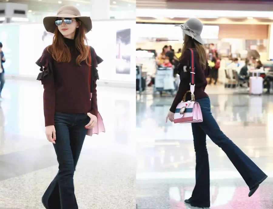 林志玲穿紧身连体裤秀身材，不料却被胯部抢镜，赘肉凸出得很明显