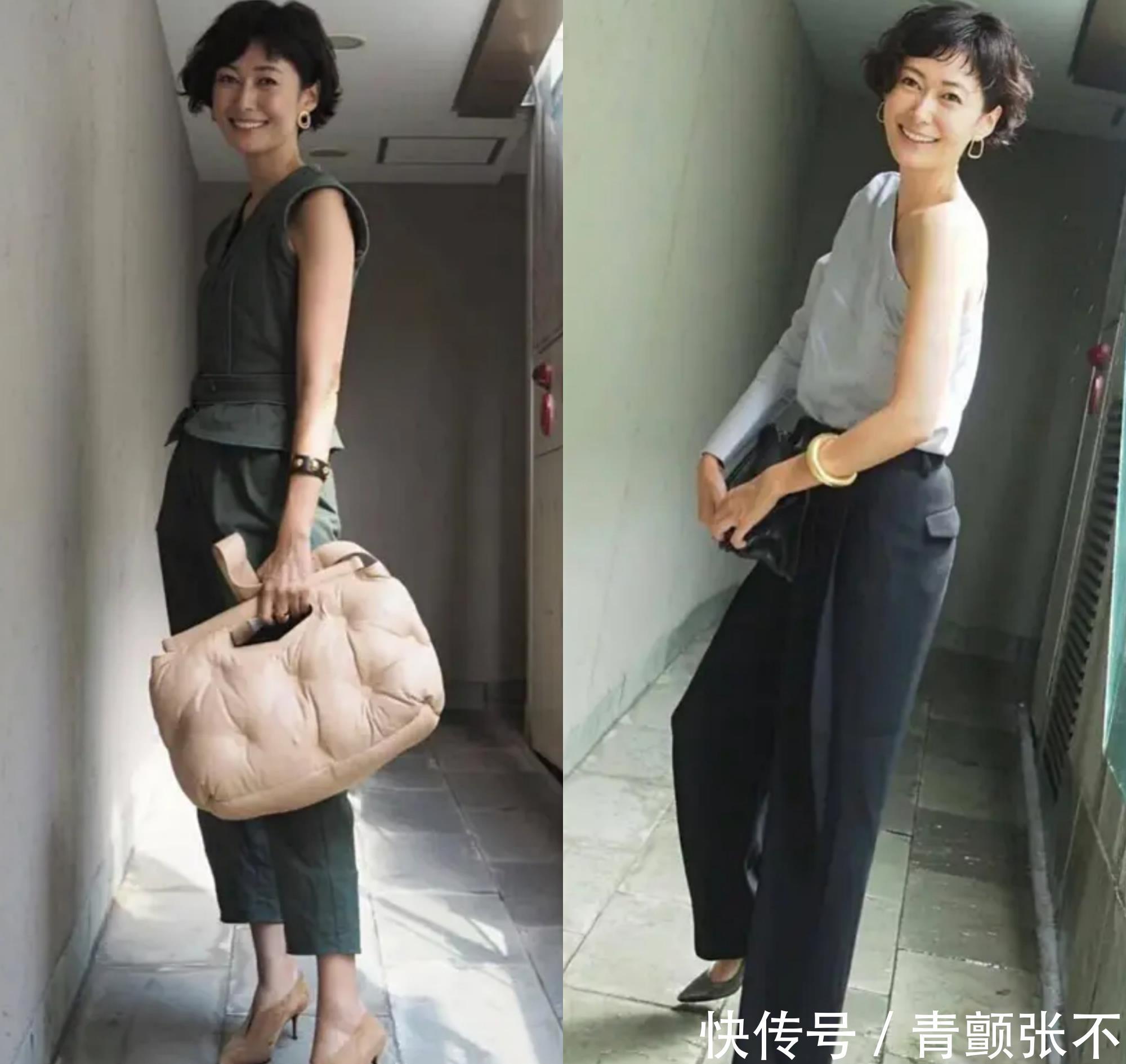  [舒适]40岁后穿搭要有质感，学习日本时尚女人的搭配，干练而知性