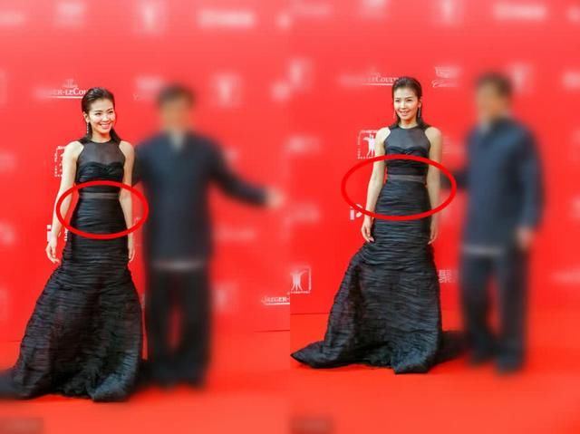 刘涛穿“垃圾袋”亮相，未修图皮肤黝黑小肚腩明显，终于相信40岁