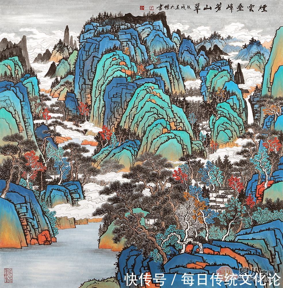 适合餐厅的挂画，这几幅画让你沉浸山水，爱上山水