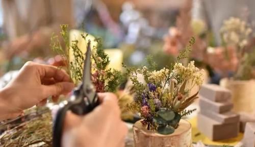 手工@DIY手工制作:用干花做的花艺作品,比鲜花还美!