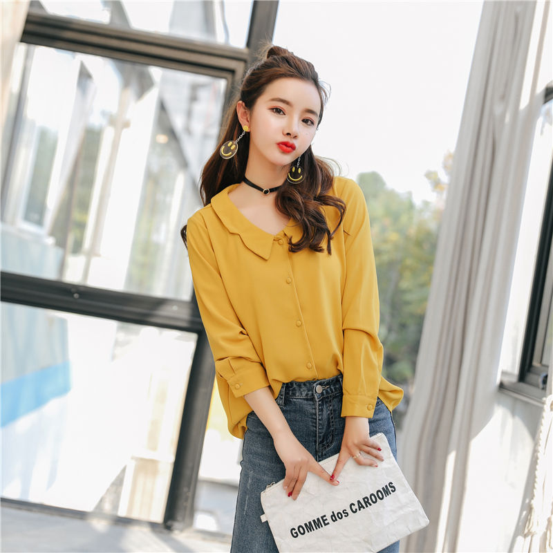 若你身高低于160，秋后少穿长裙，试试娃娃衫，洋气减龄又遮肉