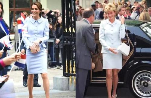 凯特王妃简直是婆婆的翻版！与她穿着很像，不过戴安娜更胜一筹！