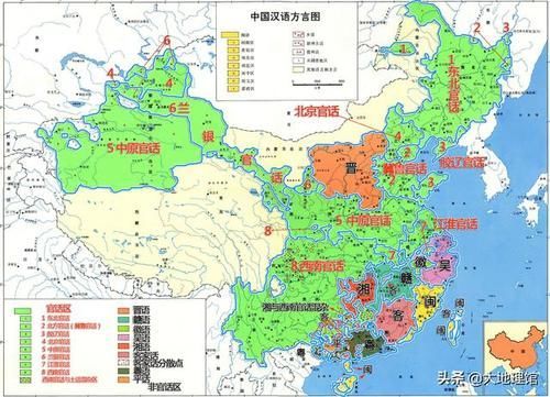  「方言」我国九大方言区：哪个区域人口最多？