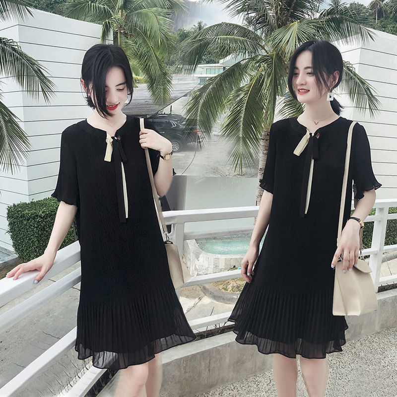 女人味都靠穿出来!优雅雪纺套裙,垂坠感十足,举手投足有女人味