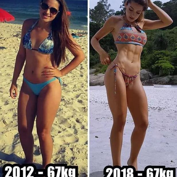 28-同是100斤，练瑜伽和不练瑜伽，身材差别有多大