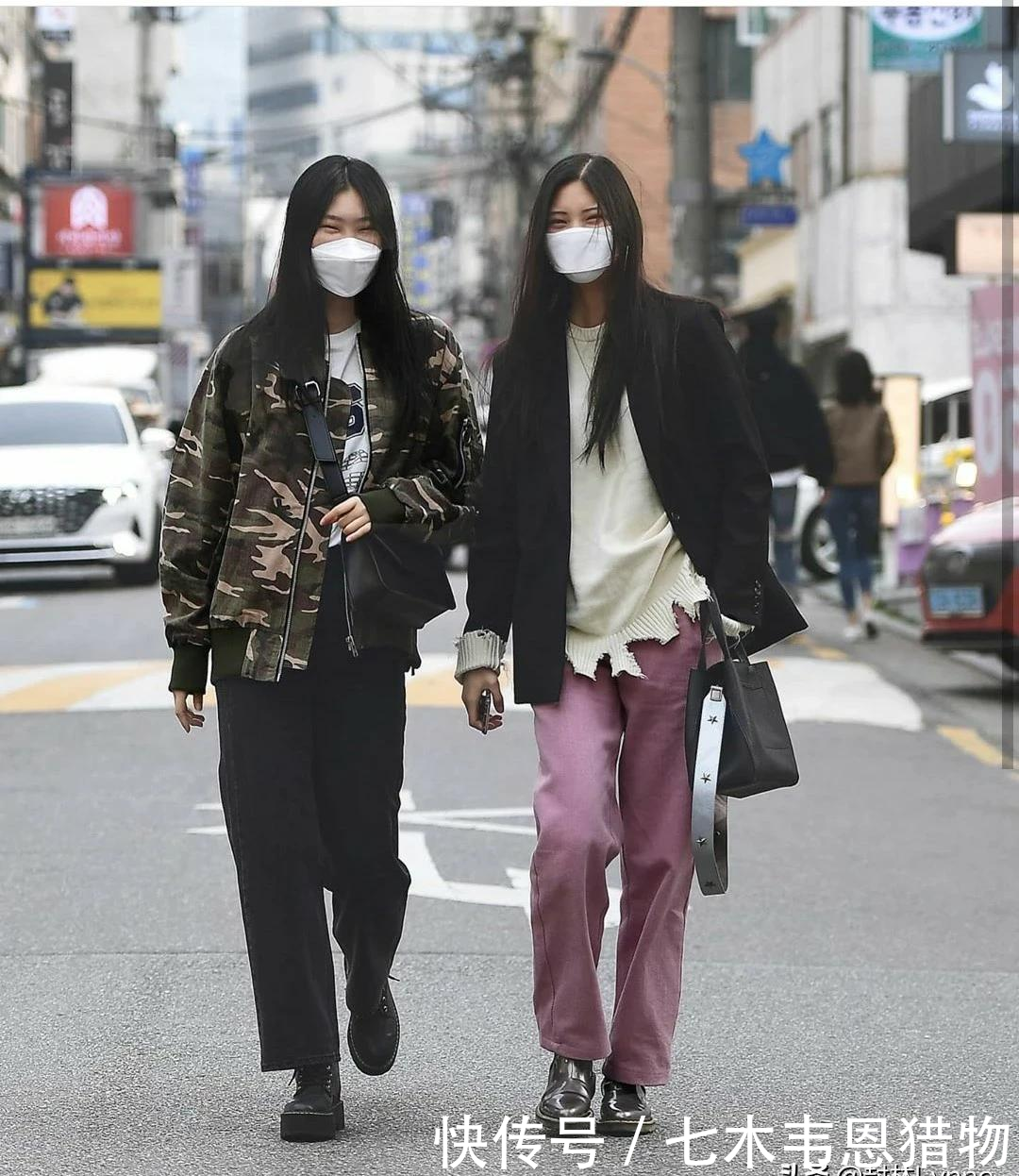  『穿衣』最新街拍，韩国女生又A又飒西装杀，时尚穿衣看过来！