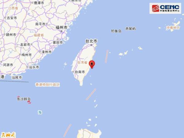 台湾台东县海域发生4.7级地震