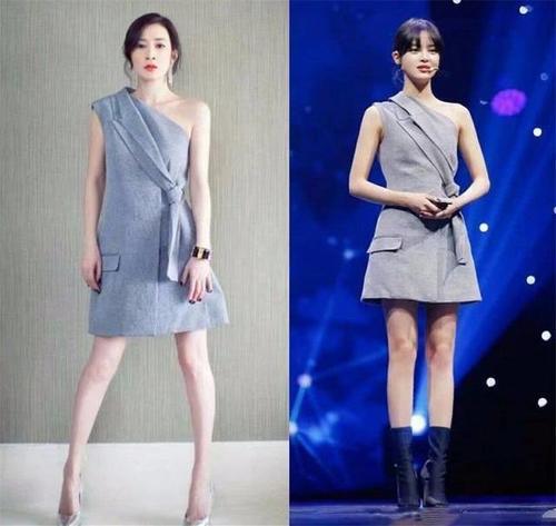 辛芷蕾凭着这双腿赢了不少人,但撞衫关晓彤,输的心服口服!