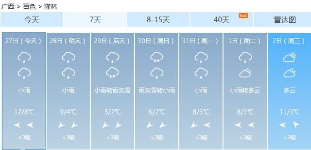 最强冷空气来袭！百色气温骤降跌破零度山区下雪