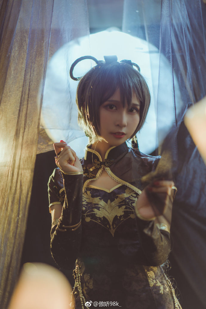 网袜不错 洛天依 金丝雀旗袍cosplay