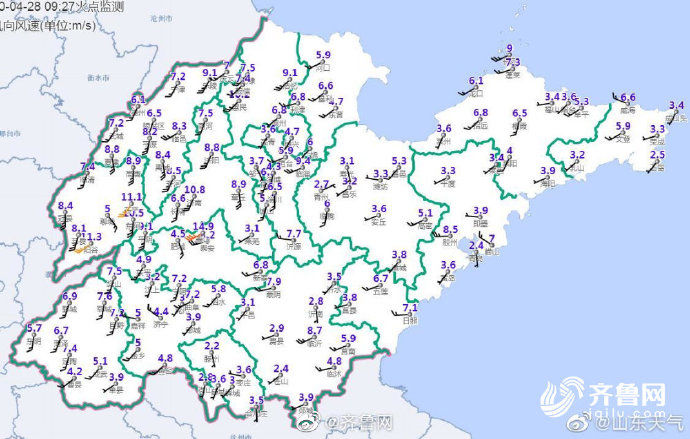  『森林火险气象等级』6级南风连吹两天 山东多地冲上30℃+ 需要注意森林防火