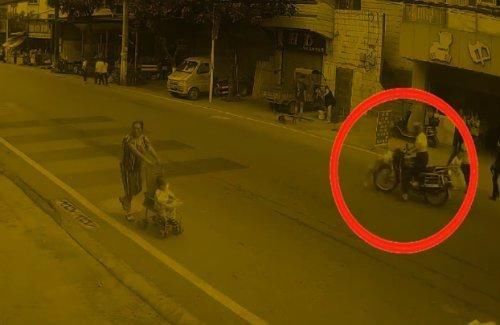 责任|长寿一女童横穿马路被撞 事故双方负同等责任