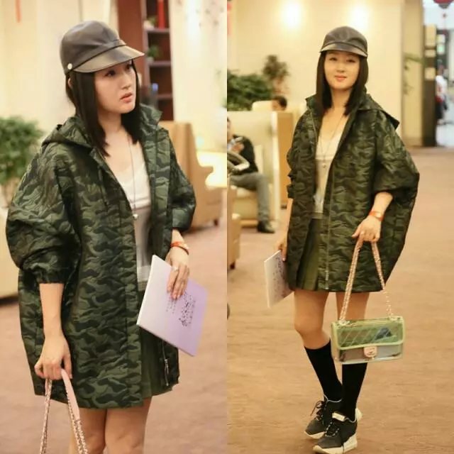 杨钰莹真有勇气，穿这么短的短裤出门，47岁走清新风依旧不油腻