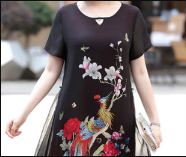 给50岁的妈妈买了这款妈妈装，简约大气还减龄，夏天穿上美极了