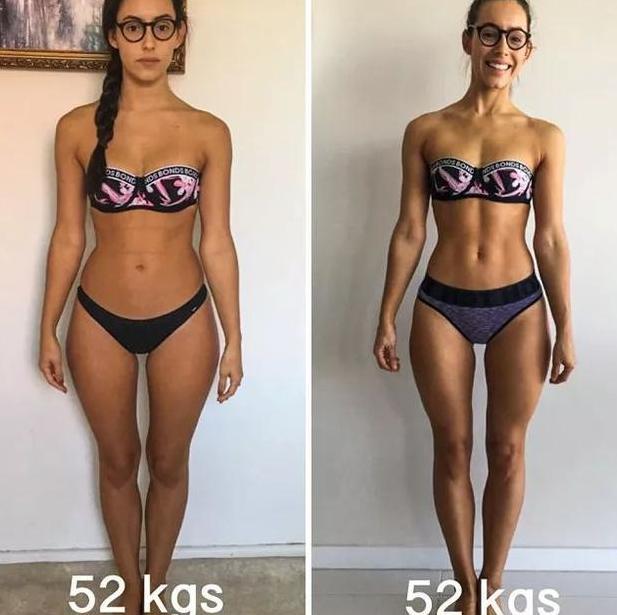 28-同是100斤，练瑜伽和不练瑜伽，身材差别有多大